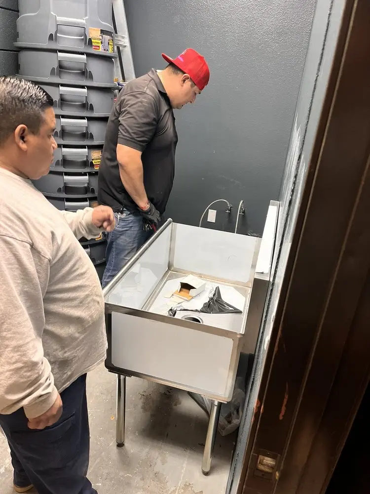 Commercial plumbing and sink installation in Ontwa